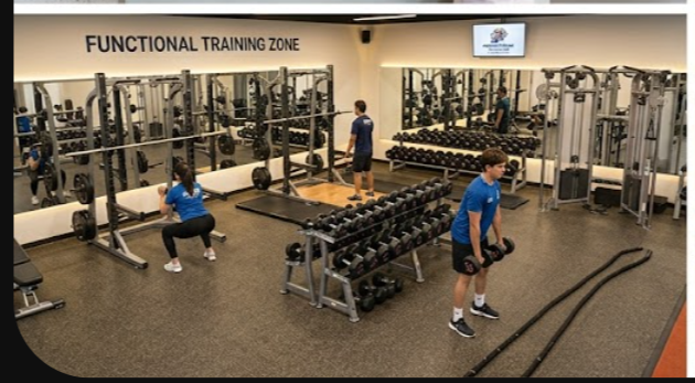 Members training in the functional training zone at Power Track Fitness Gym